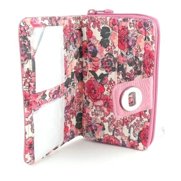 Vera Bradley  Strawberry Ice Ultralight RFID Turnlock Wallet NWT - Picture 3 of 3
